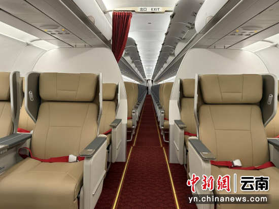 图为飞机客舱内部。祥鹏航空供图 图为飞机客舱内部。祥鹏航空供图