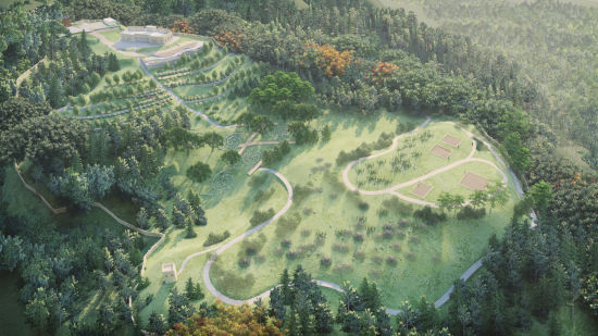 李家山古墓群遗址保护利用项目效果图 江川区文物管理所供图 李家山古墓群遗址保护利用项目效果图 江川区文物管理所供图