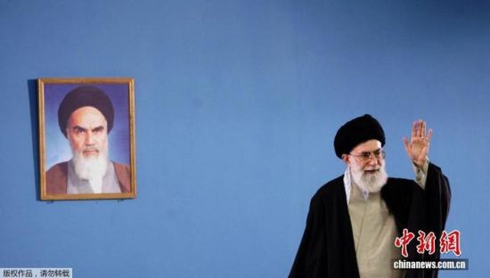 资料图为哈梅内伊。 资料图为哈梅内伊。